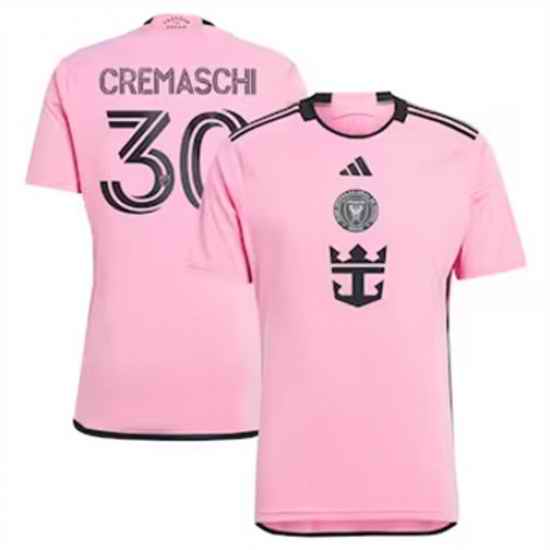 Youth Inter Miami CF Benjamin Cremaschi 2024 25 Home Replica Pink